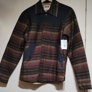 Striped Brown and Black Men's Jacket